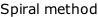 Spiral method